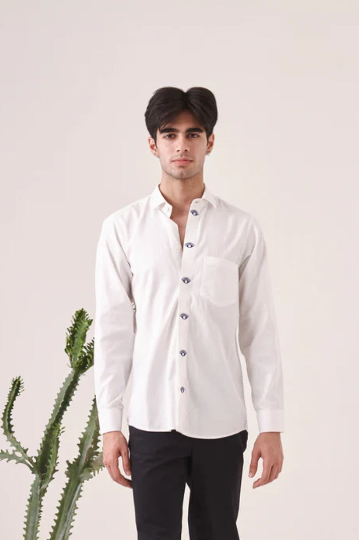 Evil Eye Embroidered Shirt