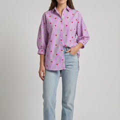 Lavender Striped Shirt