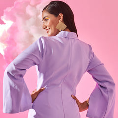 Lavender twisted blazer