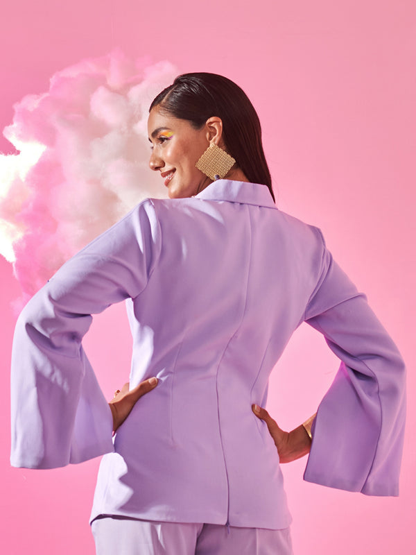 Lavender twisted blazer