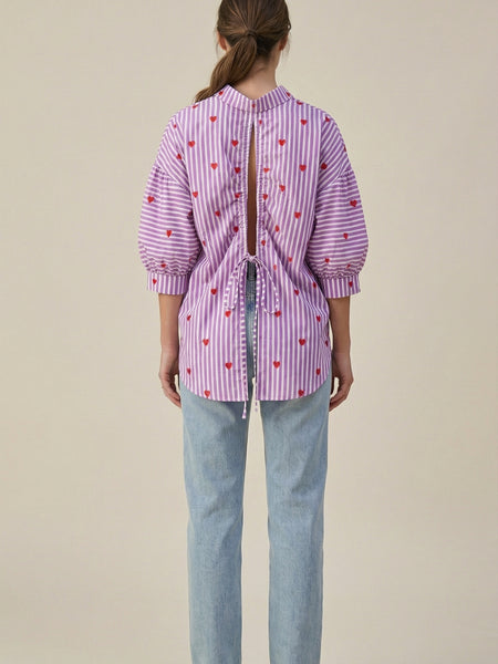 Lavender Striped Shirt