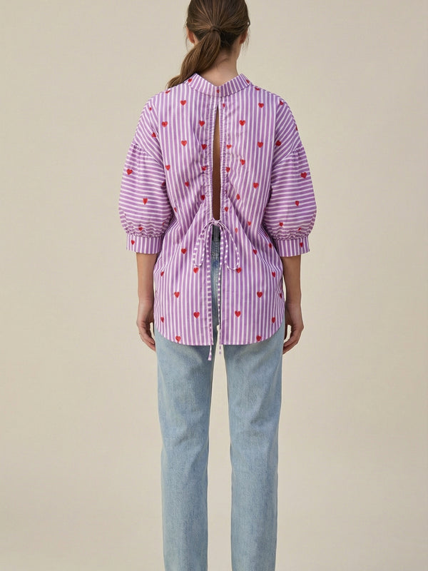Lavender Striped Shirt