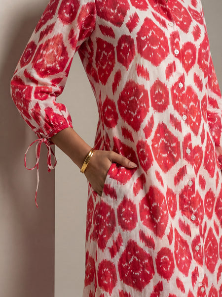 Printed Shirt Dress
