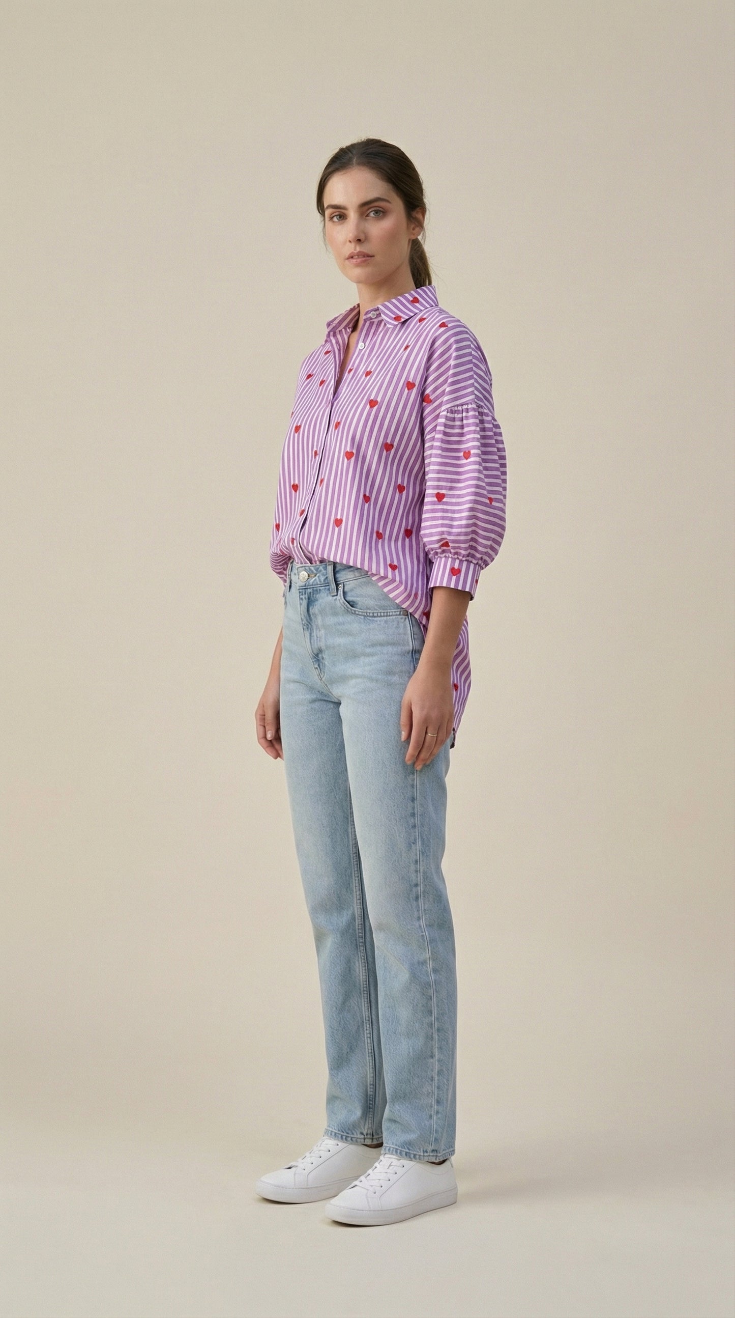 Lavender Striped Shirt