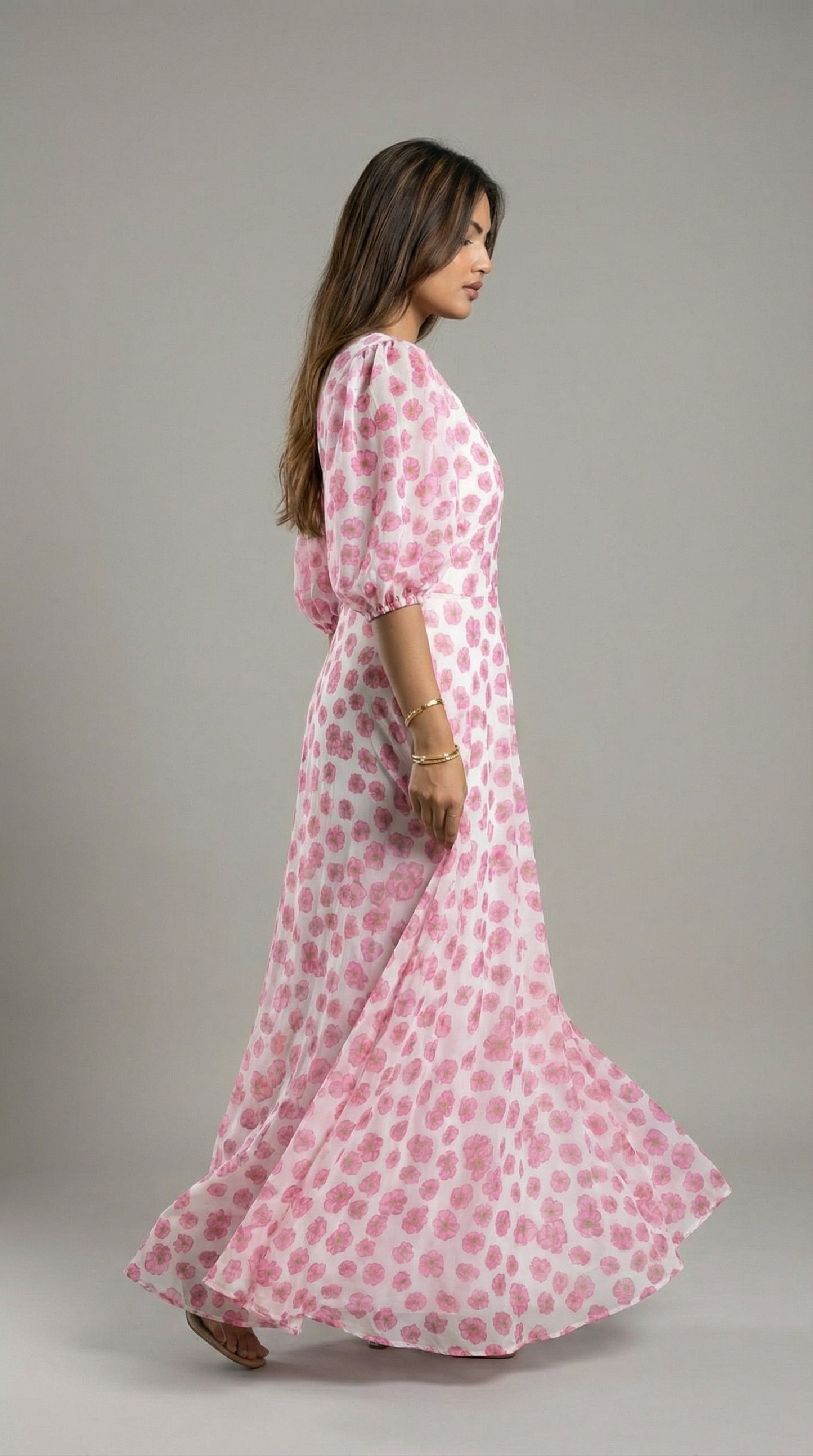 Floral Three-Piece Maxi Set