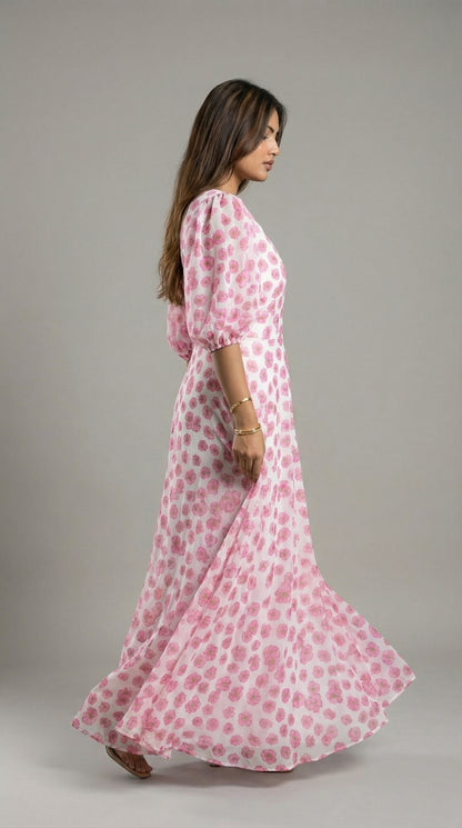 Floral Three-Piece Maxi Set