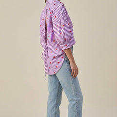 Lavender Striped Shirt