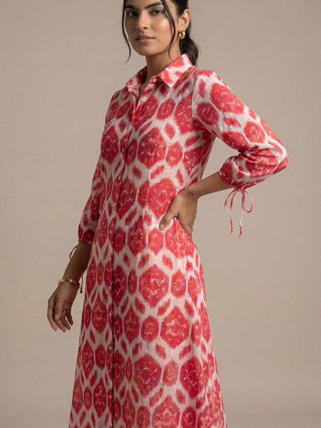 Printed Shirt Dress