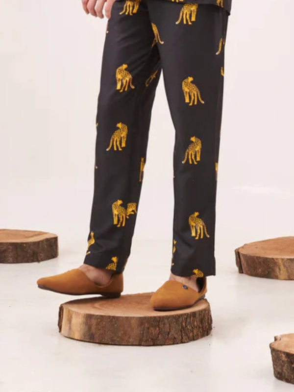 Leapard print trouser