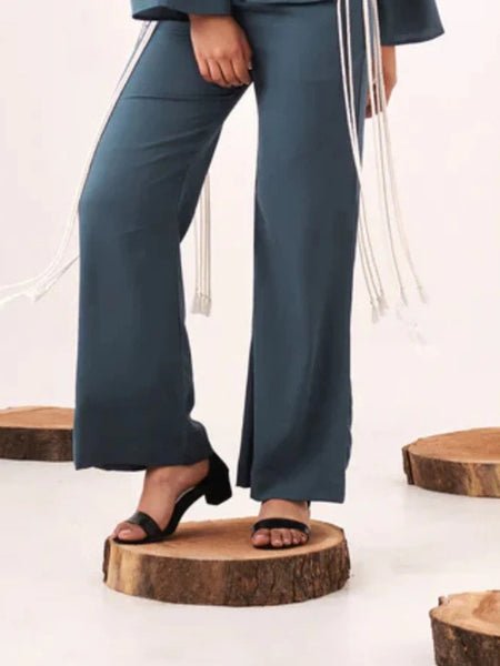 Litchen blue wide leg pant