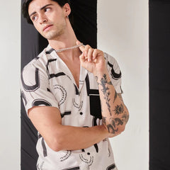 White printed shirt