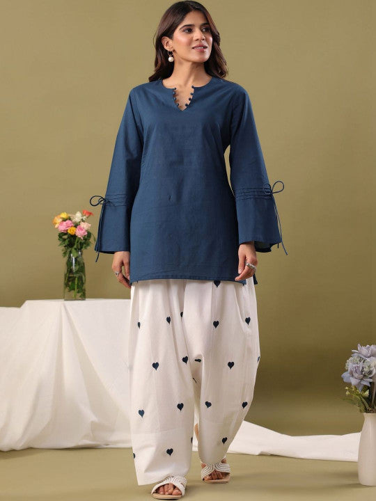 Pure Cotton Kurti with Farshi Salwar