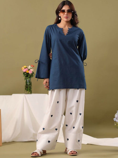 Pure Cotton Kurti with Farshi Salwar