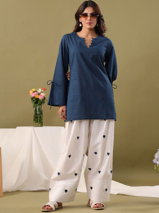 Pure Cotton Kurti with Farshi Salwar