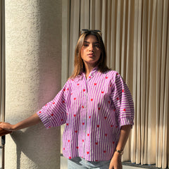 Lavender Striped Shirt