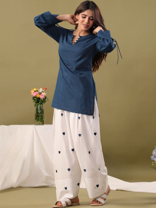 Pure Cotton Kurti with Farshi Salwar