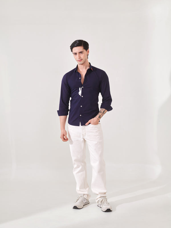 Rabbit Embroidered Shirt