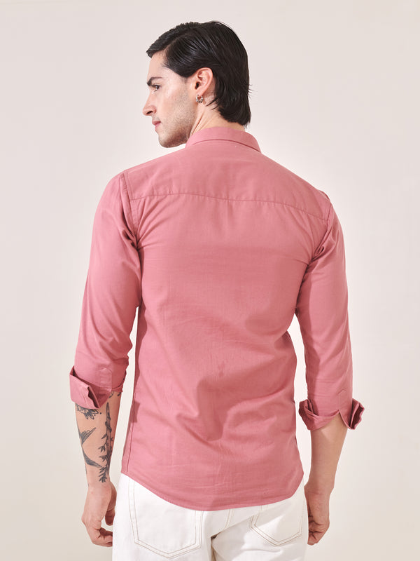Cat Embroidered Shirt