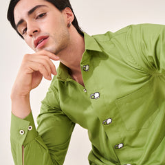 Sheep Embroidered Shirt
