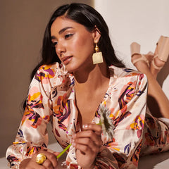 Off- white floral printed shirt