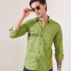 Caricatures Embroidered Shirt