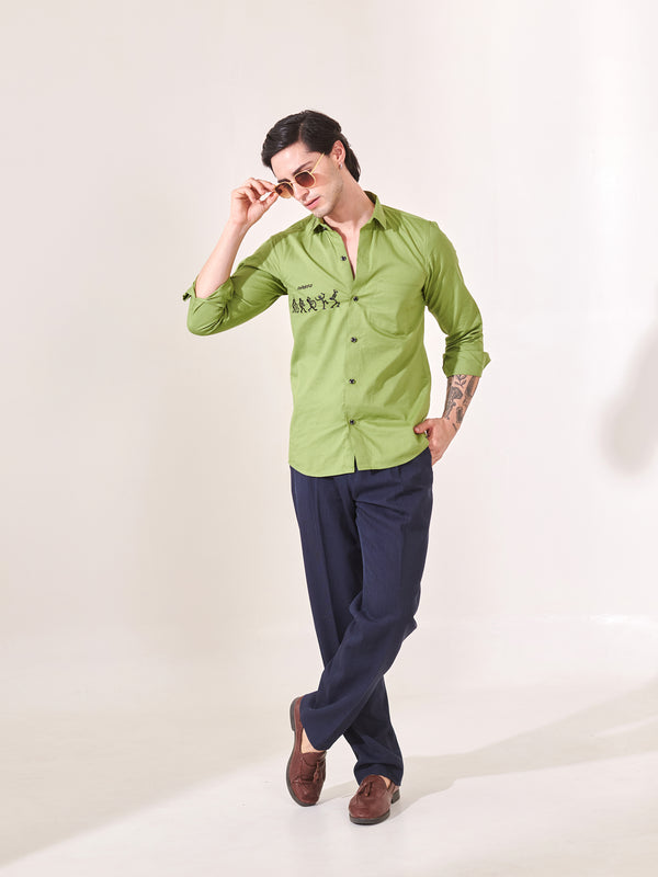 Caricatures Embroidered Shirt