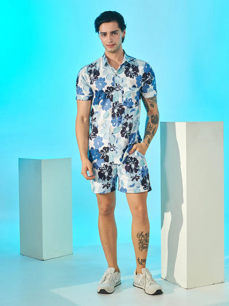 Floral printed shorts