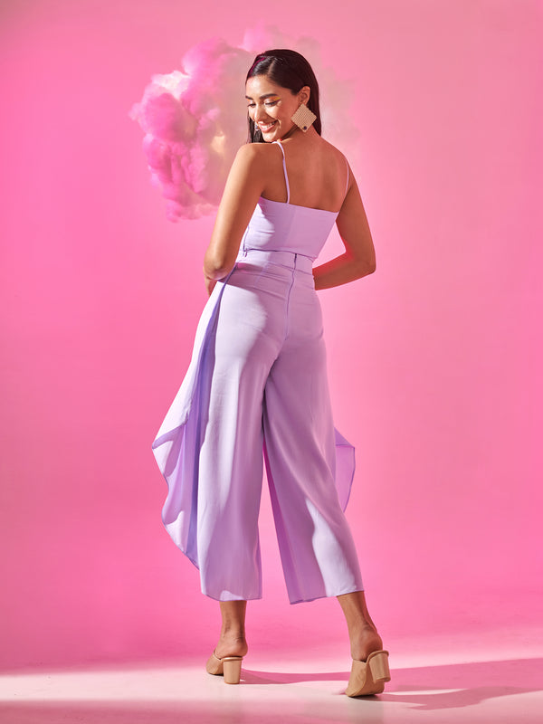 Bow Detailed Top with Wrap Pants