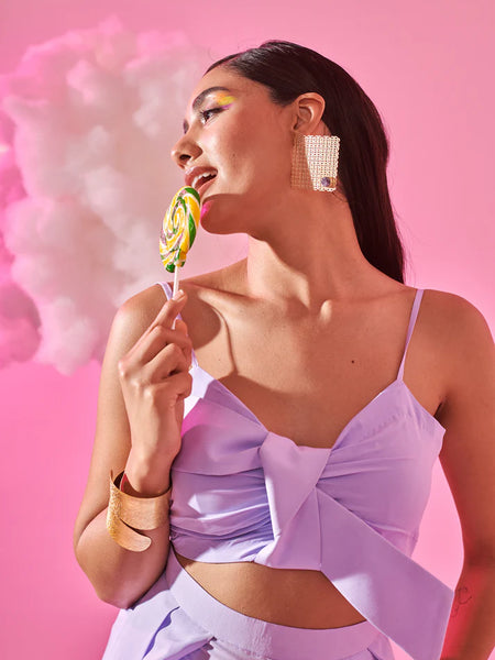 Lavender crop top