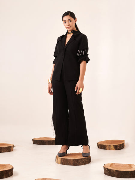 Black rhinestone co-ord set