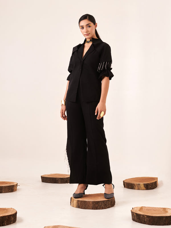 Black rhinestone co-ord set