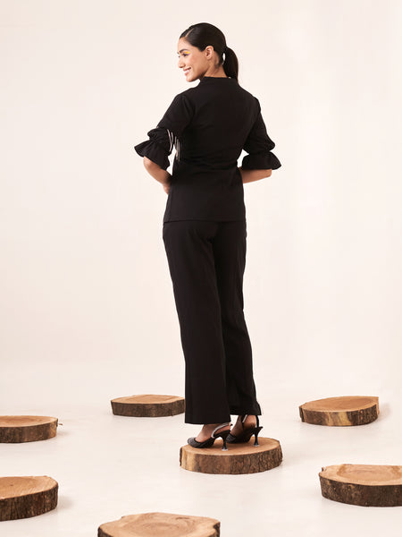 Black rhinestone co-ord set
