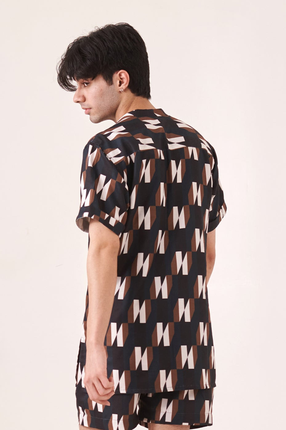Black printed shirt