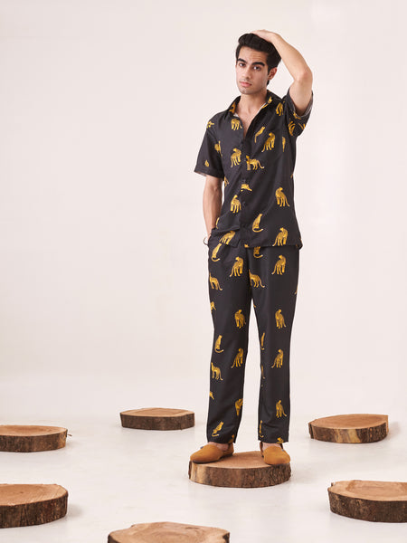 Leapard print trouser