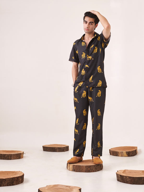 Leapard print trouser