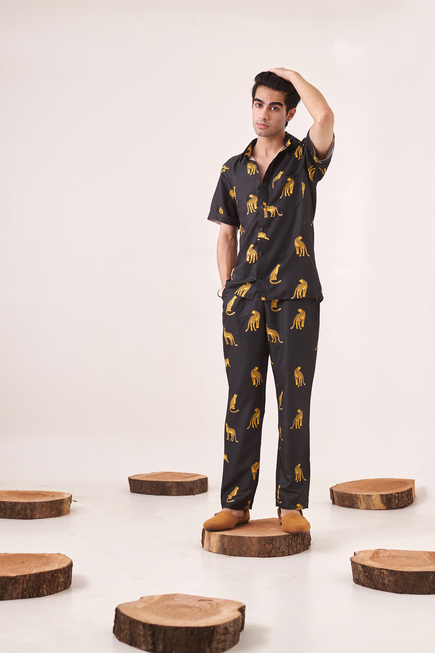 Leapard print trouser