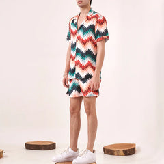 Zig-zag printed shirt