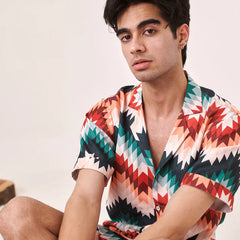 Zig-zag printed shirt