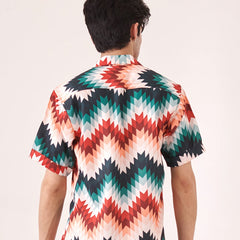 Zig-zag printed shirt