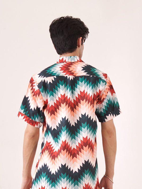 Zig-zag printed shirt