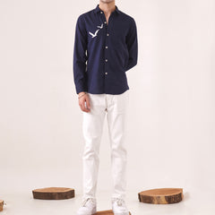 Bird Embroidered Shirt