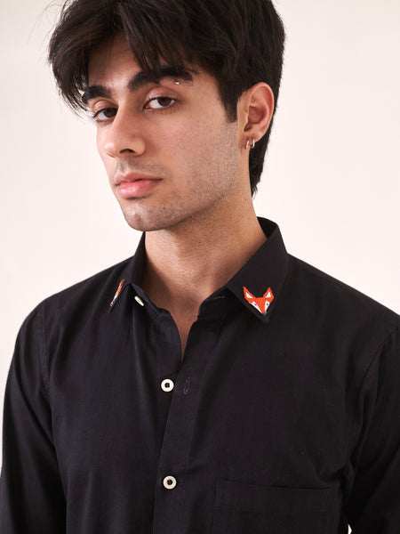 Fox Embroidered Shirt