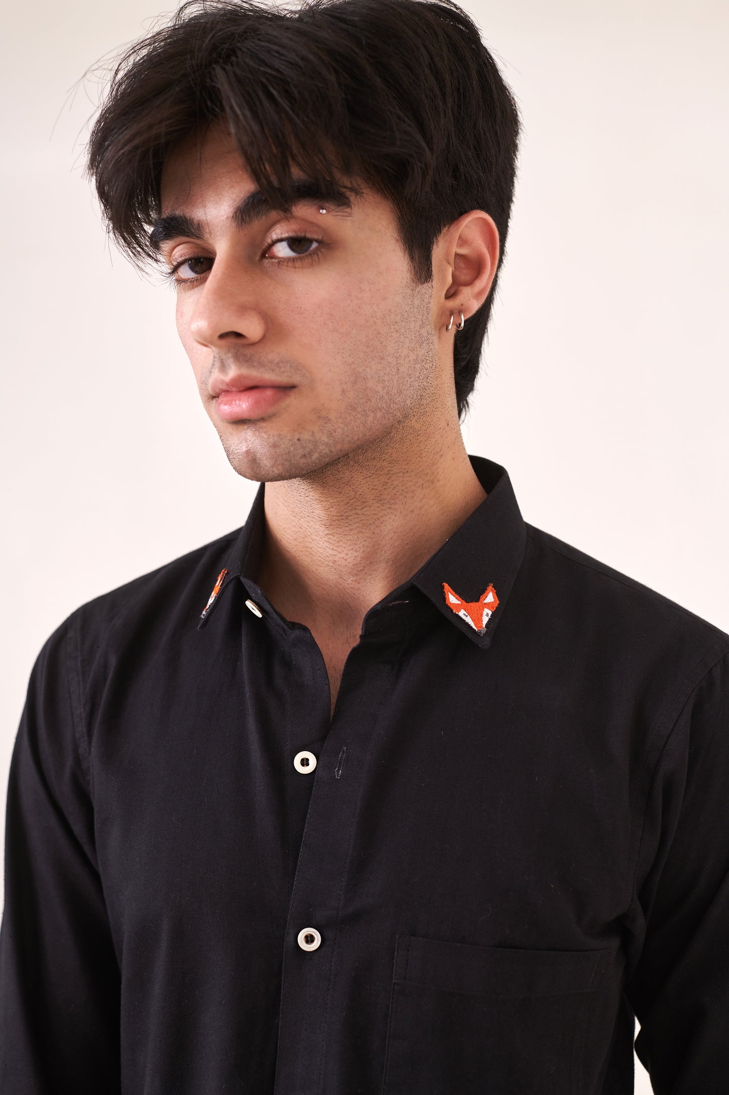 Fox Embroidered Shirt