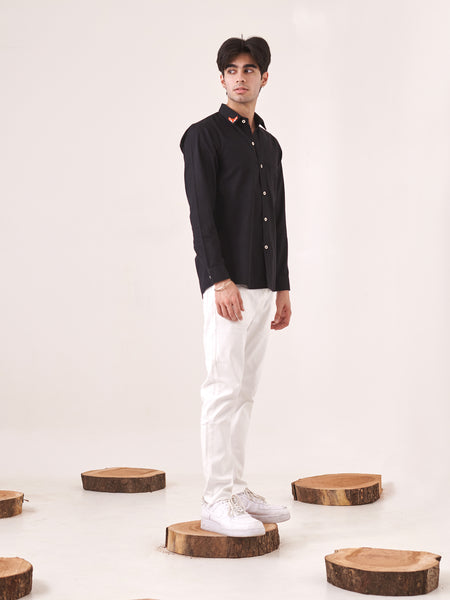 Fox Embroidered Shirt
