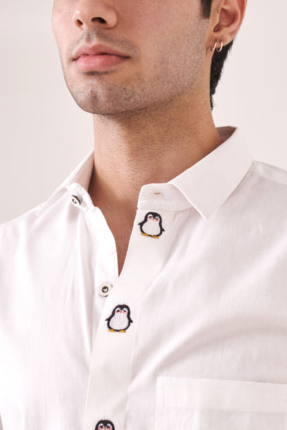 Penguin Embroidered Shirt