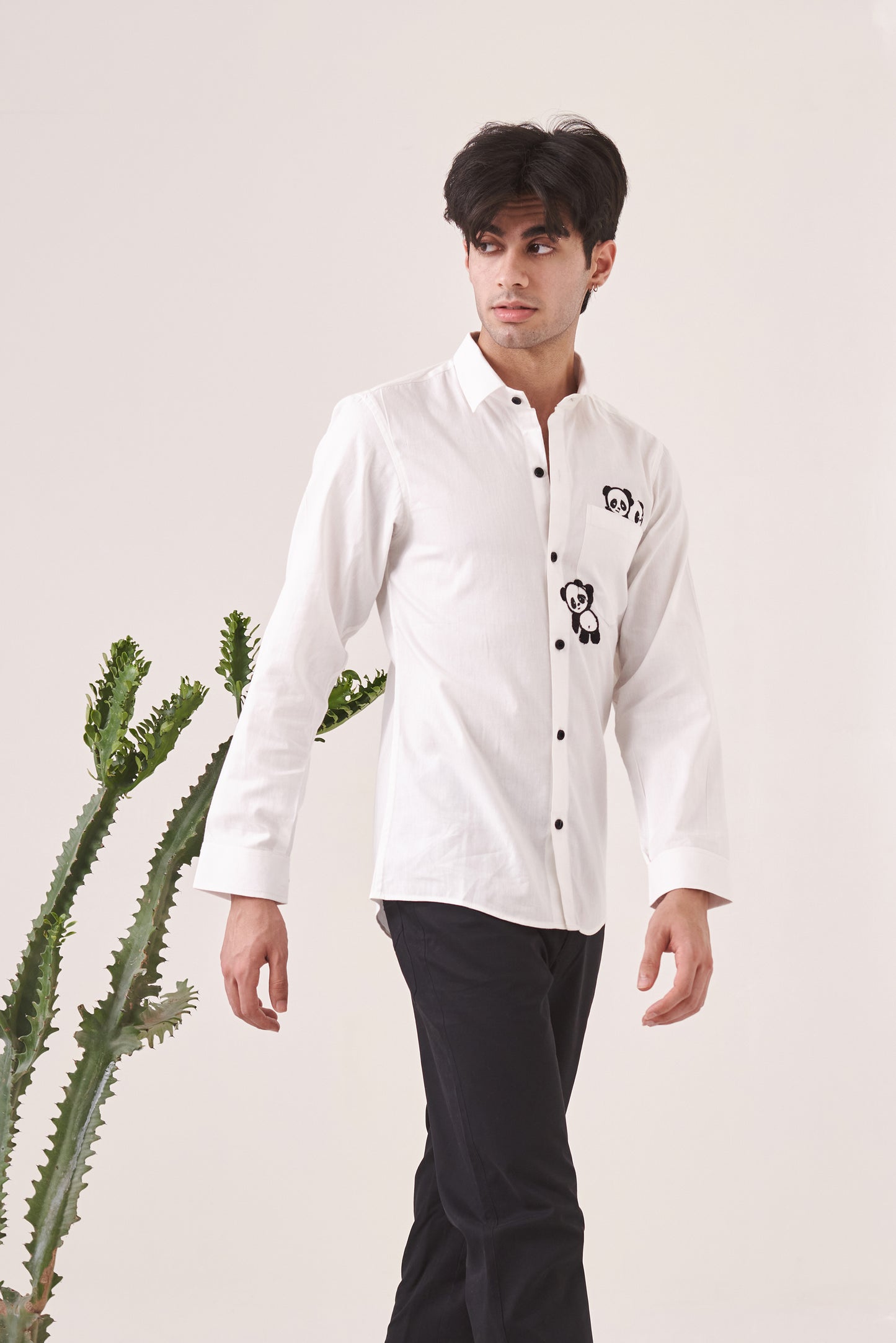 Panda Embroidered Shirt