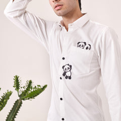 Panda Embroidered Shirt