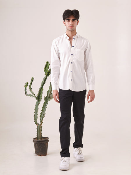 Evil Eye Embroidered Shirt