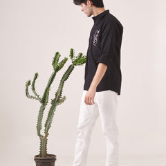 Face Embroidered Shirt