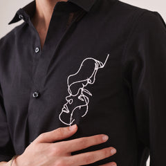 Face Embroidered Shirt